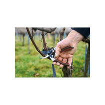 Felco Model 8 Elite Secateurs LRG Hands Hardened Carbon Steel Blade F Tech Coating Precision Forged Cover Right Handed 25mm Cut Pruning Fruit Trees Black