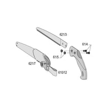 Felco 621/3 Straight Cut Pull Stroke Saw 80mm Cut 240mm Blade Red