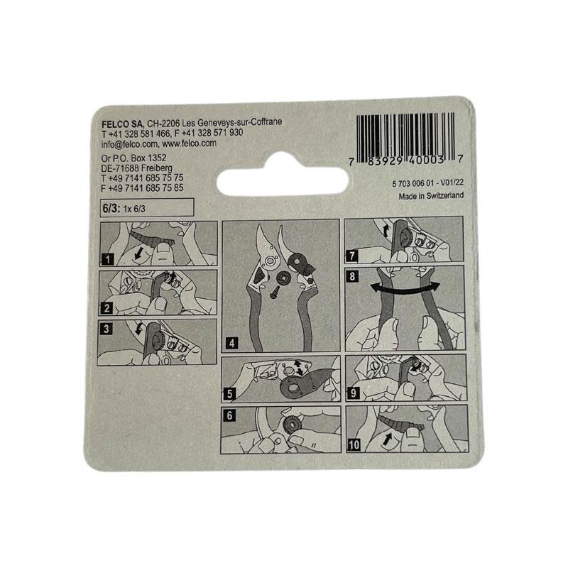 Felco No 6 And No 12 Spare Blade Spares Replacement Cutting Blade Black