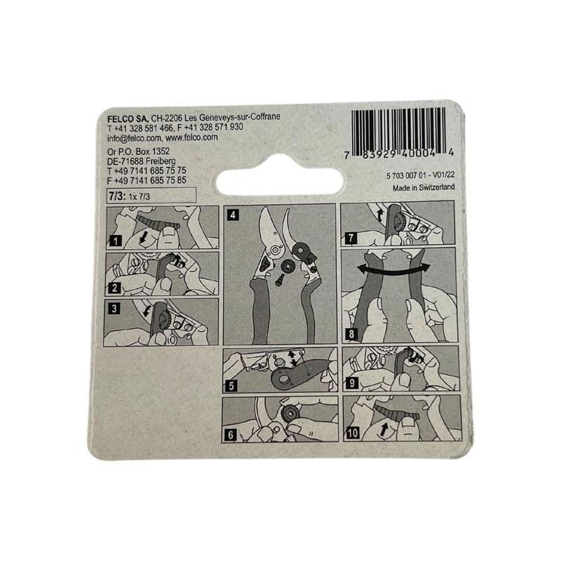 Felco Spares Secateurs Replacement Cutting Blade 7/8-7/3 Silver