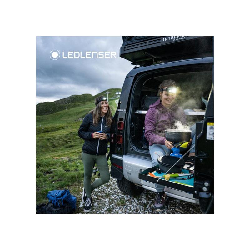 Ledlenser HF6R Core Rechargeable Head Torch LED 800lm 5 Modes Adjustable Focus 60hrs Runtime Red Light Mode IP68 Waterproof Headlamp USB C Black