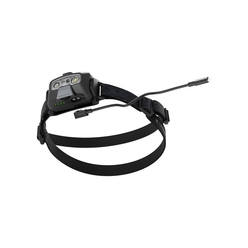 Ledlenser HF6R Core Rechargeable Head Torch LED 800lm 5 Modes Adjustable Focus 60hrs Runtime Red Light Mode IP68 Waterproof Headlamp USB C Black