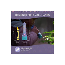 Ledlenser KIDBEAM4 Kids Torch 4 Colour LED AAA Battery Dinosaur Torch Pocket Clip Auto Shut-Off Fireman Gift For Children Purple