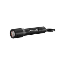 Ledlenser P3 LED Small Torch 130lm 110m Adjustable Focus IP54 Water Resistant 6.5 Hour Battery 1 AAA Battery Powered Keyring Flashlight Black