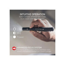 Ledlenser P4 LED Pen Torch 180lm 90m Adjustable Focus Water Resistant 23 Hour Run Time AAA Battery Powered Mini Flashlight With Pocket Clip Black