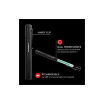 Ledlenser P4R LED Rechargeable Torch 300lm 100m Adjustable Focus 13 Hour Battery Mini Flashlight 3 Light Modes Water Resistant USB-C Black