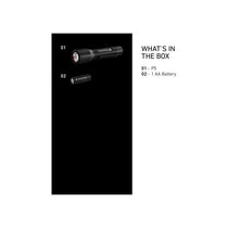Ledlenser P5 LED Torch Pocket Size 200lm 170m Adjustable Focus 8 Hour Battery IP54 Water Resistant 1 AA Battery Powered Flashlight Black