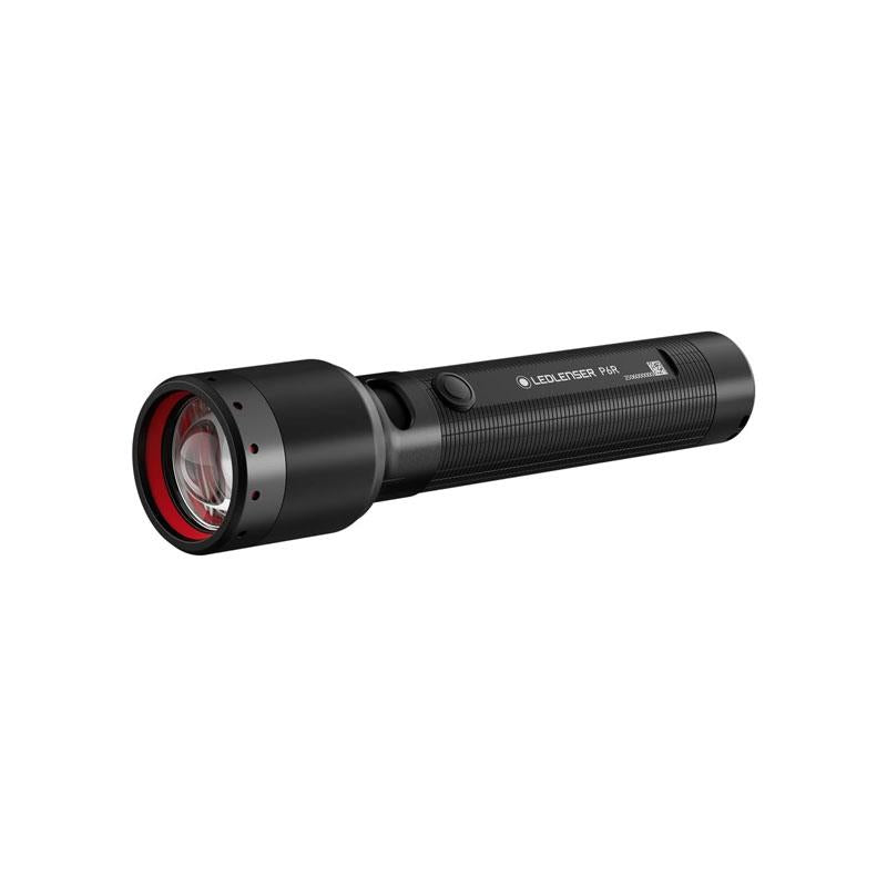 Ledlenser P6R LED Rechargeable Torch Super Bright 1200lm 320m Adjustable Focus 4 Modes Powerful 60 Hour Battery IP68 Waterproof Tactical Flashlight USB-C Black Main image