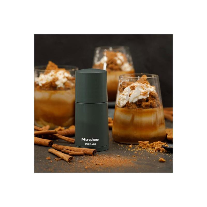 Microplane Spice Mill 2-In-1 Manual Spice Mill With Ultra-Sharp Stainless-Steel Blade Airtight Storage Afterdark Grey Secondary image