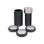Microplane Universal Mill Stainless Steel Grater With Lid Black
