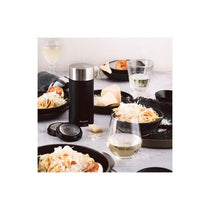 Microplane Universal Mill Stainless Steel Grater With Lid Black