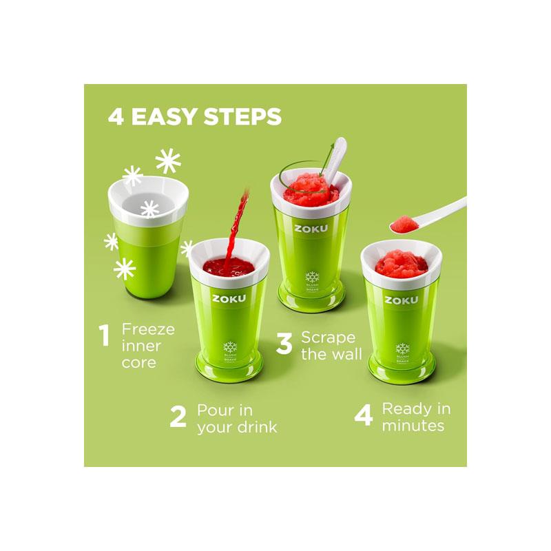 Zoku Slush And Shake Maker Plastic Green