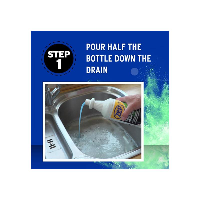 Zep Drain Bioclean And Odour Control Enzyme Drain Cleaner Sink Cleaner 1 Litre