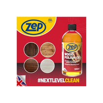 Zep Wood Polish Oil 500ml Furniture Floor Restorer Shine And Protection