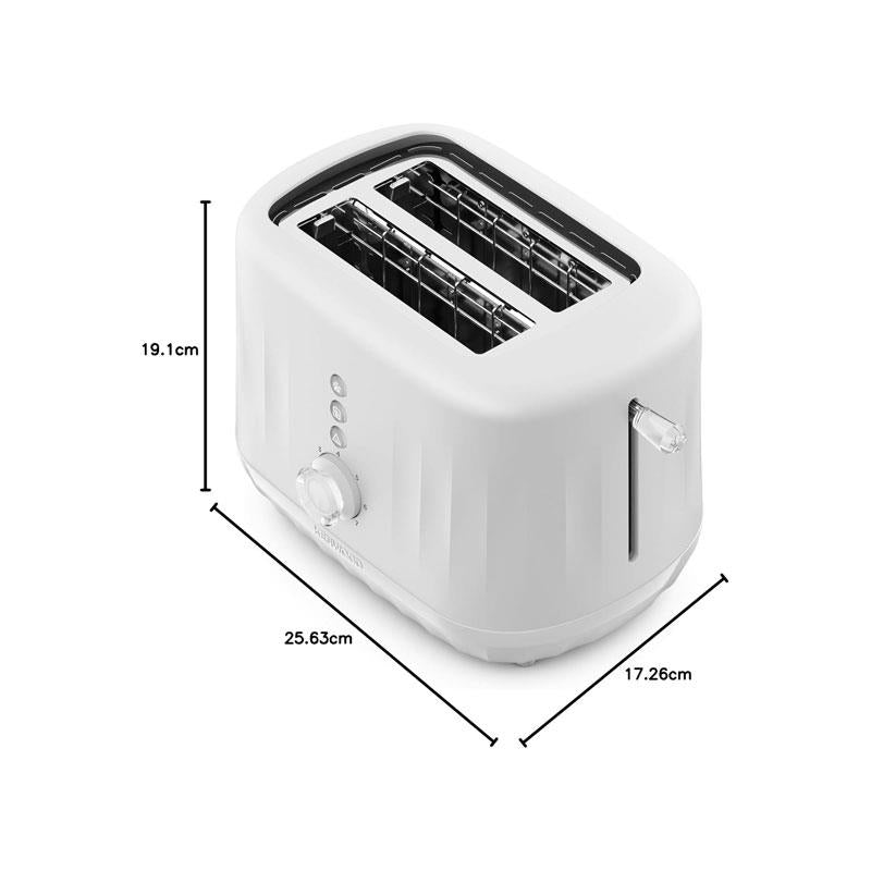 Kenwood Ripple 2 Slice Toaster 850W Pure White with 7 Browning Settings Defrost Reheat Cancel Functions Secondary image