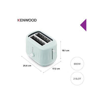 Kenwood Ripple 2 Slice Toaster With 7 Browning Settings Reheat Defrost Cancel Functions Pull Crumb Tray 850W Eggshell Blue