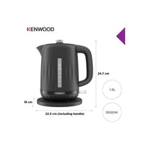 Kenwood Ripple Electric Jug Kettle 3000W 1.5 Litres Midnight Black
