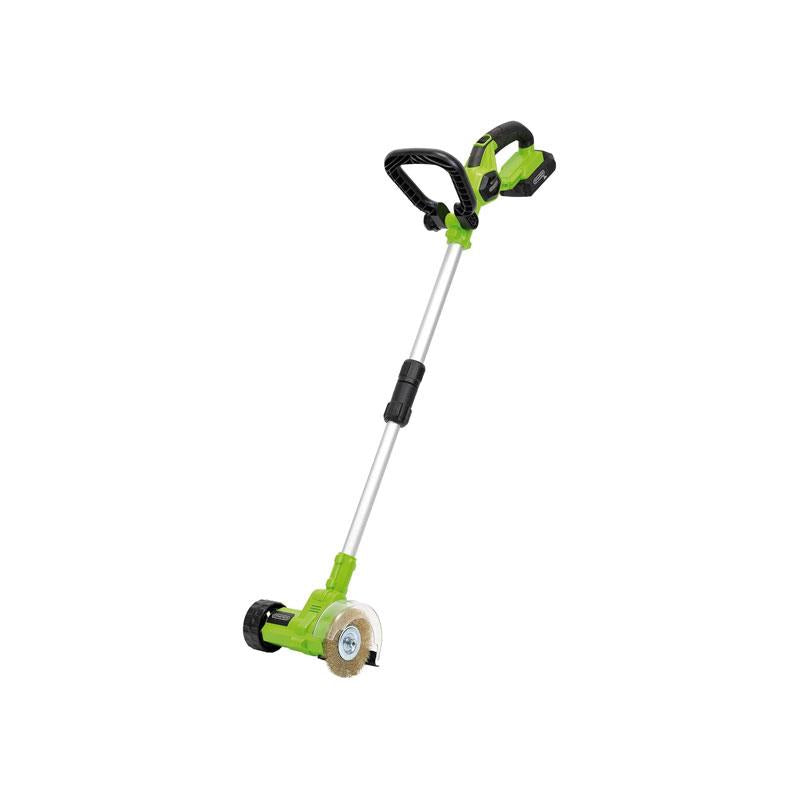 Draper 18V Cordless Weed Remover Patio Cleaner 1 x 2.0Ah Battery 1 x Charger Green And Black Main image