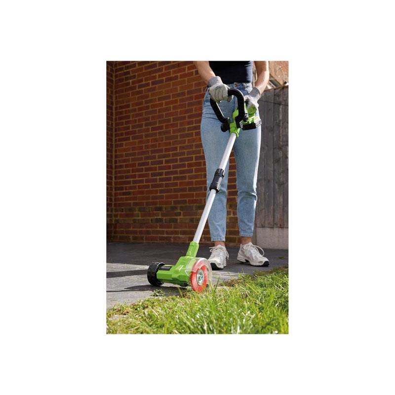 Draper 18V Cordless Weed Remover Patio Cleaner 1 x 2.0Ah Battery 1 x Charger Green And Black Secondary image