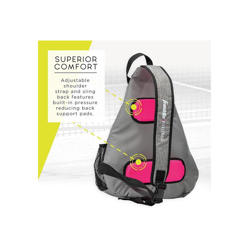 Franklin Pickleball Sling Bag Grey/Pink