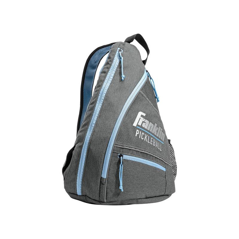 Franklin Sports Pickleball Sling Bag Backpack Holds Paddles Balls And Accessories Official US Open Bag Gray/Blue Main image