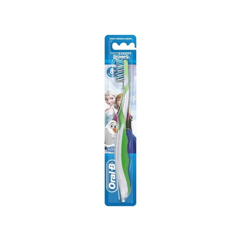 Oral-B Pro-Expert Stages Cross Action Kids Manual Toothbrush 8 Plus Green Main image