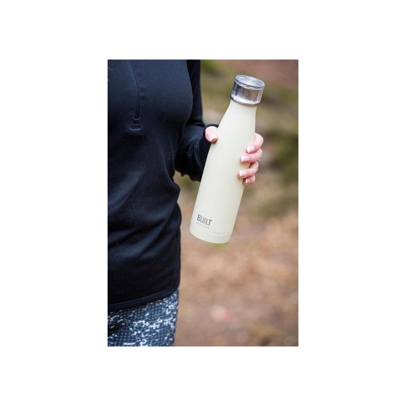 Built Double Walled Stainless Steel Water Bottle 500ml Vanilla Secondary image