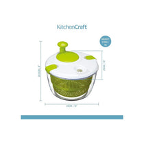 KitchenCraft Deluxe Salad Spinner And Dresser Plastic Large White/Green