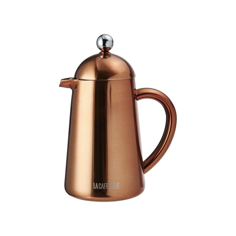 La Cafetiere Havana Double-Walled Cafetiere 3-Cup Stainless Steel Copper Main image