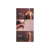 La Cafetiere Havana Double-Walled Cafetiere 3-Cup Stainless Steel Copper