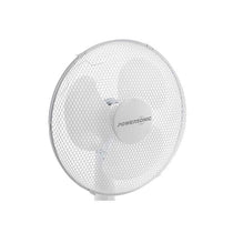 Powersonic 16 Inch Pedestal Fan With 3 Speed Settings Oscillation Adjustable Height 45W White