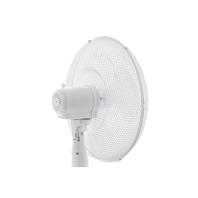 Powersonic 16 Inch Pedestal Fan With 3 Speed Settings Oscillation Adjustable Height 45W White