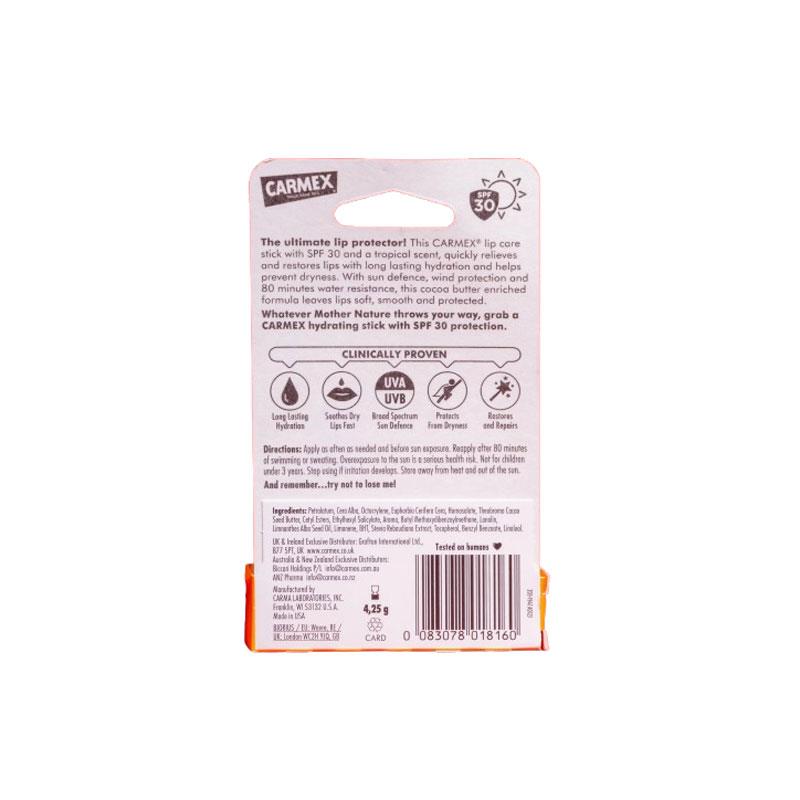 Carmex Lip Balm Sun Defense Stick SPF 30 4.25g