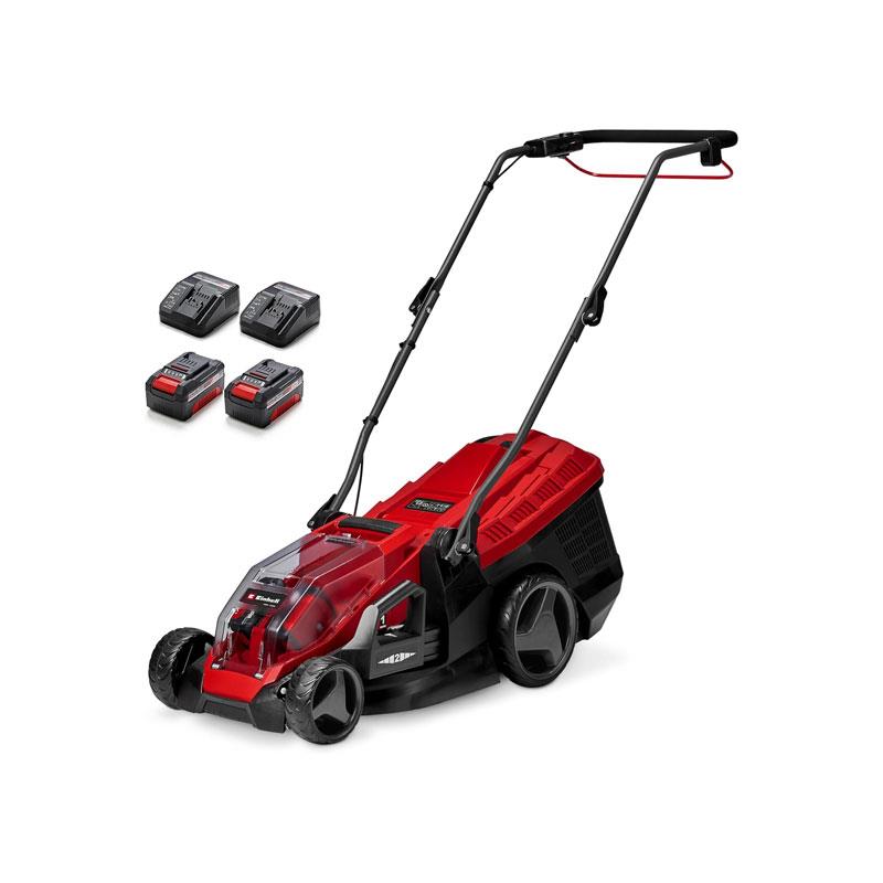 Einhell Cordless Lawn Mower Li 36V Power X Change 36cm Cutting Width 40L Grass Box with 2x4.0Ah Batteries & Dual Chargers