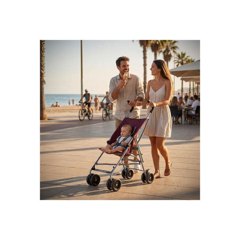Red Kite Push Me Lite Stroller Holiday Buggy Mulberry