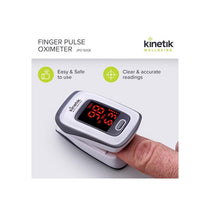Kinetik Wellbeing Finger Pulse Oximeter Heart Rate Monitor Blood Oxygen Saturation Monitor Accurate Sats Pulse Heart-Rate White