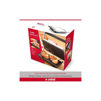 Judge Electricals Healthy Grill Panini Press Grill Sandwich Toaster Toastie Maker With Floating Hinges Non-Stick Griddle Plates Removable Drip Tray 1000W Silver