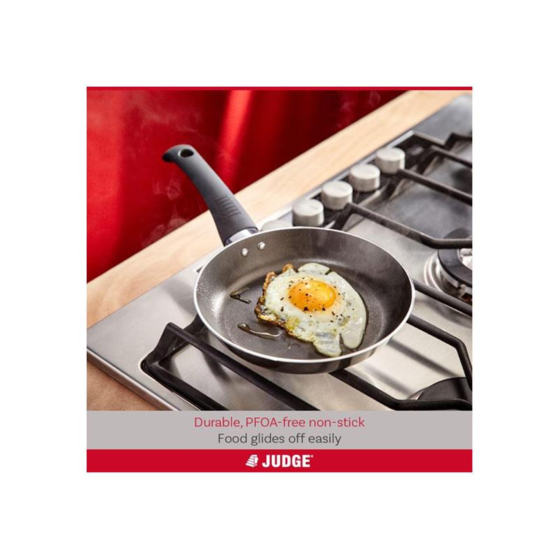 Judge Everyday Non-Stick Frying Pan 20cm Aluminium Stay Cool Handle Pewter