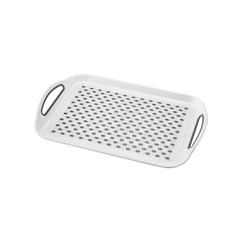 Judge Kitchen Non Slip Tray Rectangular Plastic 45 x 32cm White