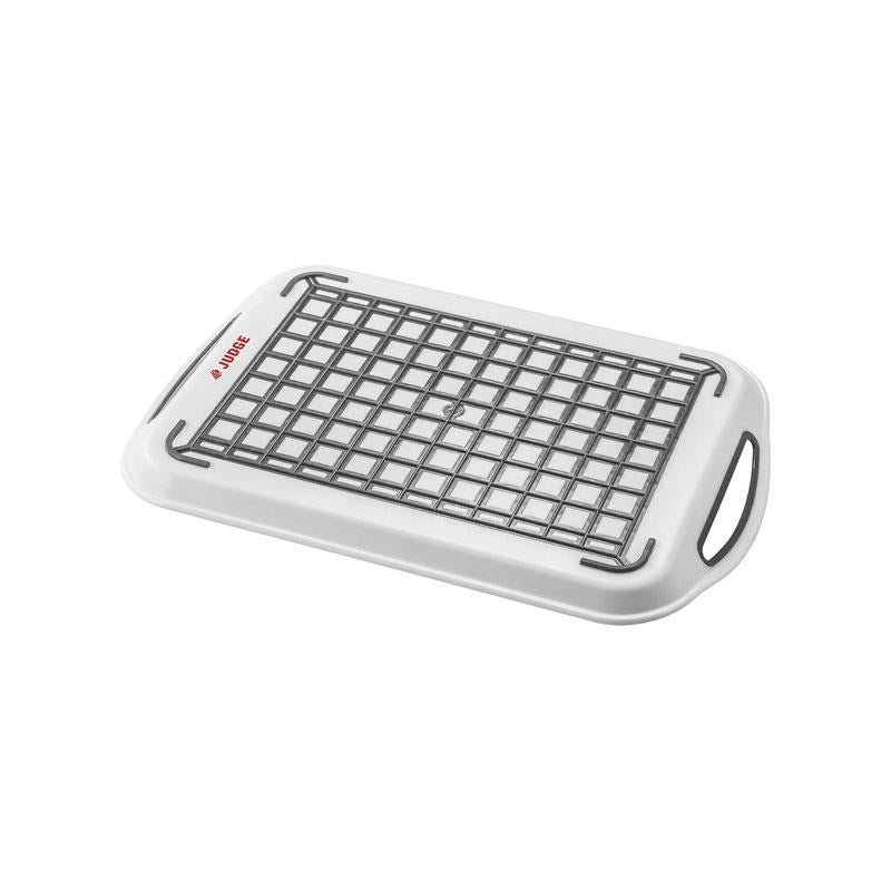 Judge Kitchen Non Slip Tray Rectangular Plastic 45 x 32cm White