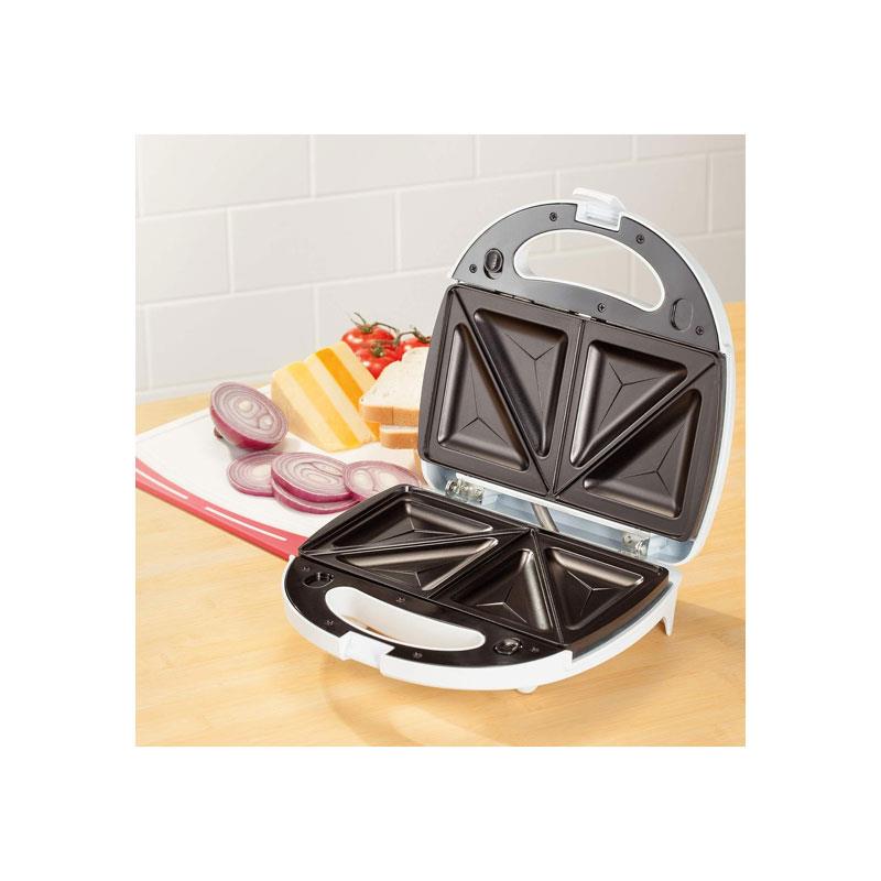 Judge Sandwich Grill And Waffle Maker Panini Grill Press With 3 Non-Stick Grill Plates White