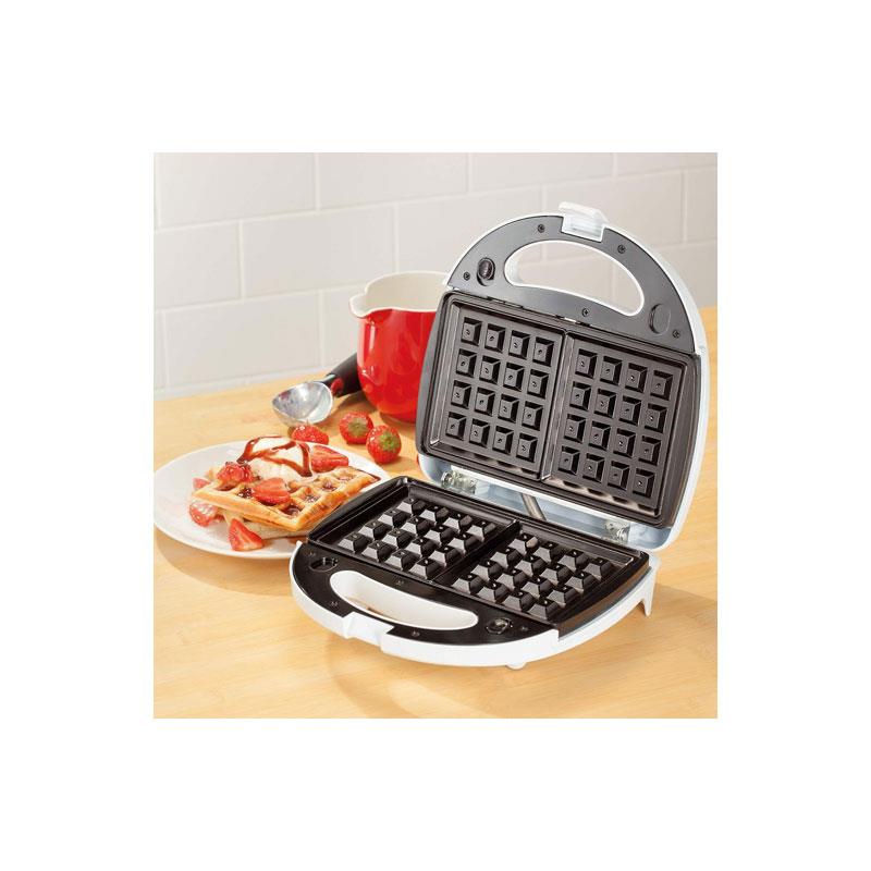 Judge Sandwich Grill And Waffle Maker Panini Grill Press With 3 Non-Stick Grill Plates White