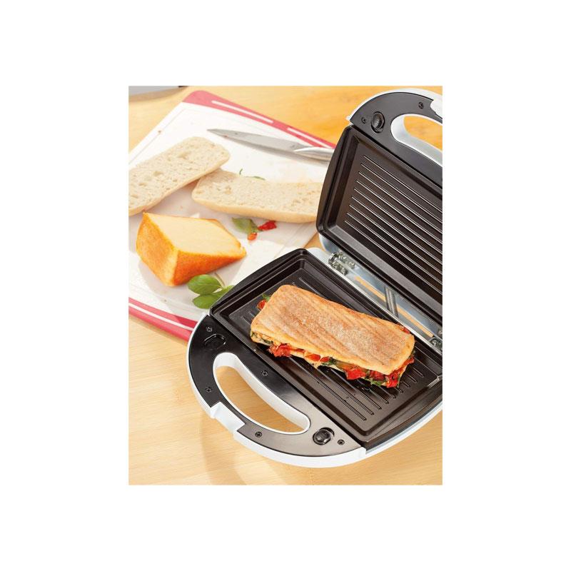 Judge Sandwich Grill And Waffle Maker Panini Grill Press With 3 Non-Stick Grill Plates White