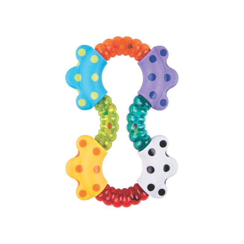 Playgro Click And Twist Baby Rattle Interactive Sensory Toy For Infants 3+ Months Multicolour