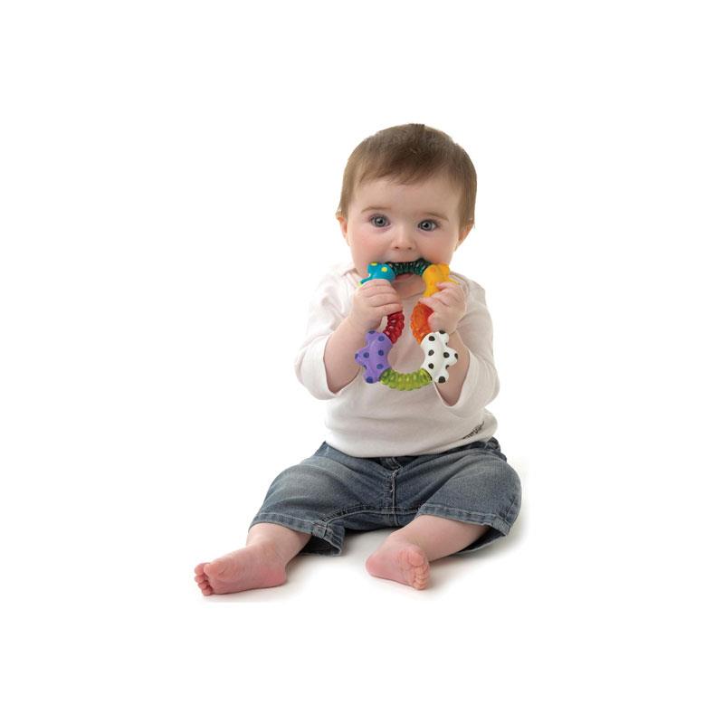 Playgro Click And Twist Baby Rattle Interactive Sensory Toy For Infants 3+ Months Multicolour
