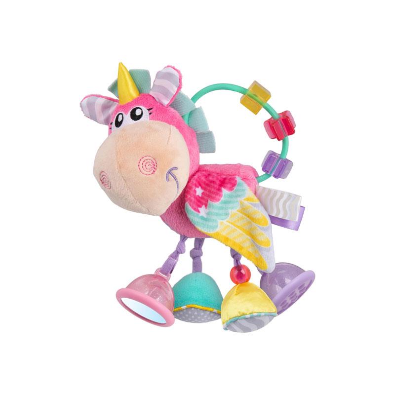 Playgro Unicorn Clip Clop Activity Rattle Nurturing Developmental Toy For 3+ Months Baby's First Rattles Pink Main image