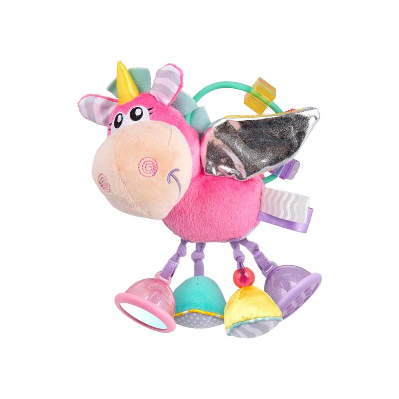Playgro Unicorn Clip Clop Activity Rattle Nurturing Developmental Toy For 3+ Months Baby's First Rattles Pink