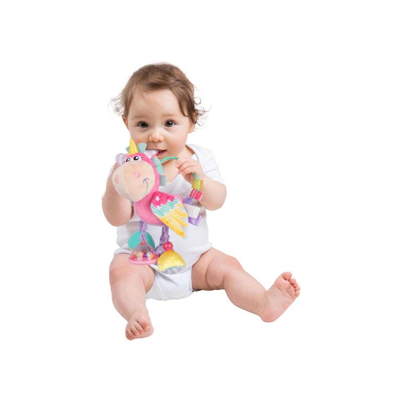 Playgro Unicorn Clip Clop Activity Rattle Nurturing Developmental Toy For 3+ Months Baby's First Rattles Pink