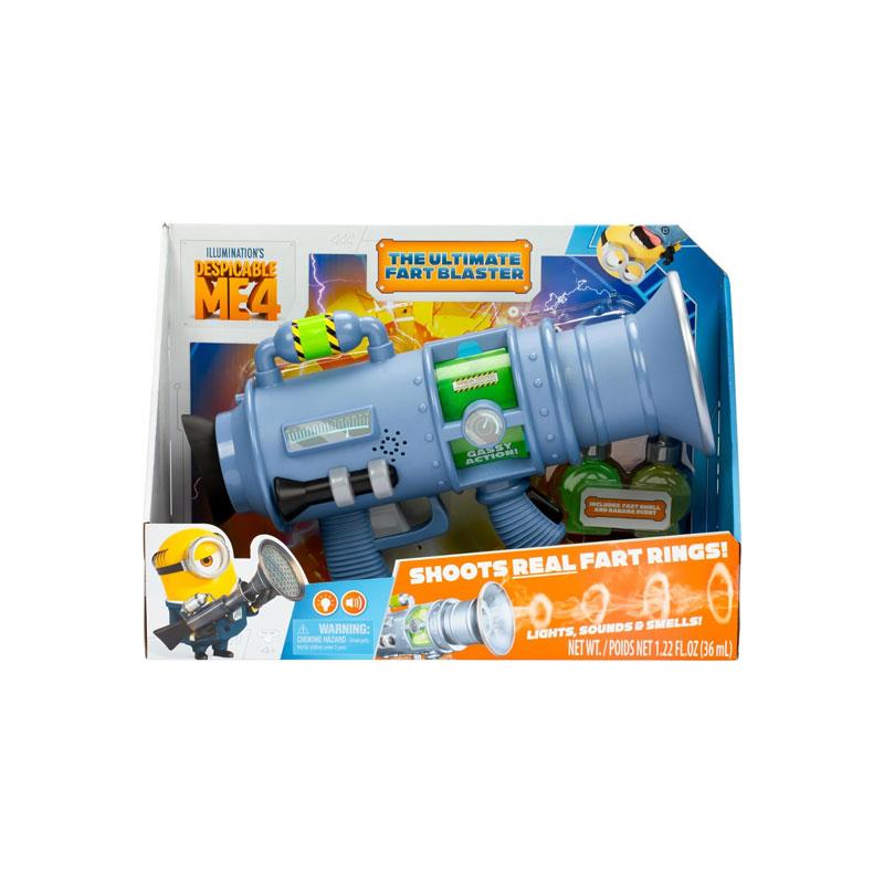 Despicable Me 4 The Ultimate Fart Blaster Plays 15 Different Fart Sounds Lights Up And Emits Smells 2 Different Scented Fart Formulas Multicolour Main image