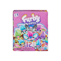 Furby Minis Collectible Figures 12-Pack With Changing Eyes And Hair Tufts Tiny 2.5cm Toys Kids Party Bag Fillers Multicolour
